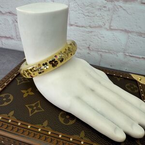 Louis Vuitton Inclusion Bangle Clear Beige Flower